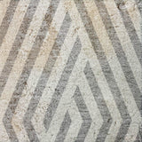 10' X 14' Gray And Ivory Geometric Shag Washable Area Rug With UV Protection - HomeRoots - Flyclothing LLC