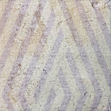 5' X 8' Lavender And Ivory Geometric Shag Washable Area Rug With UV Protection - HomeRoots - Flyclothing LLC