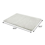 3' X 5' Lime Green And Ivory Geometric Shag Washable Area Rug With UV Protection - HomeRoots - Flyclothing LLC