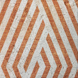 9' X 12' Orange And Ivory Geometric Shag Washable Area Rug With UV Protection - HomeRoots - Flyclothing LLC