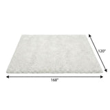 10' X 14' Pink And Ivory Geometric Shag Washable Area Rug With UV Protection - HomeRoots - Flyclothing LLC