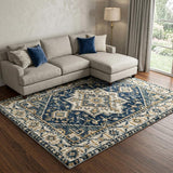 10' X 14' Purple And Ivory Geometric Shag Washable Area Rug With UV Protection - HomeRoots - Flyclothing LLC