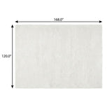 10' X 14' Purple And Ivory Geometric Shag Washable Area Rug With UV Protection - HomeRoots - Flyclothing LLC