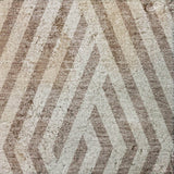 3' X 5' Taupe And Ivory Geometric Shag Washable Area Rug With UV Protection - HomeRoots - Flyclothing LLC