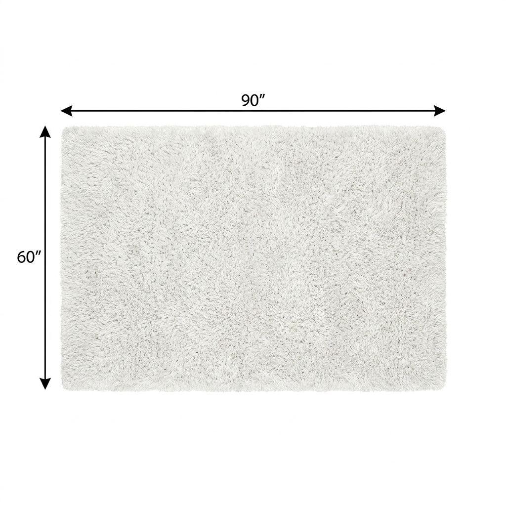 5' X 8' Green And Ivory Floral Shag Washable Area Rug With UV Protection - HomeRoots - Flyclothing LLC