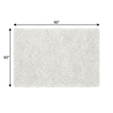 5' X 8' Green And Ivory Floral Shag Washable Area Rug With UV Protection - HomeRoots - Flyclothing LLC