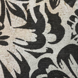 9' X 12' Black And Ivory Floral Shag Washable Area Rug With UV Protection - HomeRoots - Flyclothing LLC