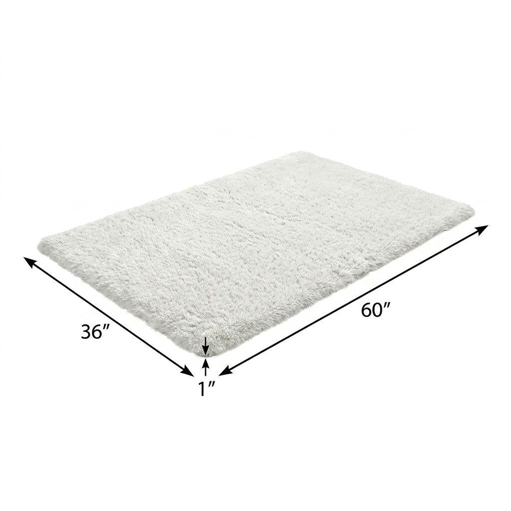 3' X 5' Brown And Beige Floral Shag Washable Area Rug With UV Protection - HomeRoots - Flyclothing LLC