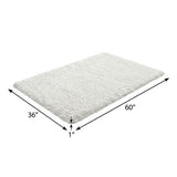 3' X 5' Brown And Beige Floral Shag Washable Area Rug With UV Protection - HomeRoots - Flyclothing LLC