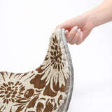 8' X 10' Brown And Beige Floral Shag Washable Area Rug With UV Protection - HomeRoots - Flyclothing LLC