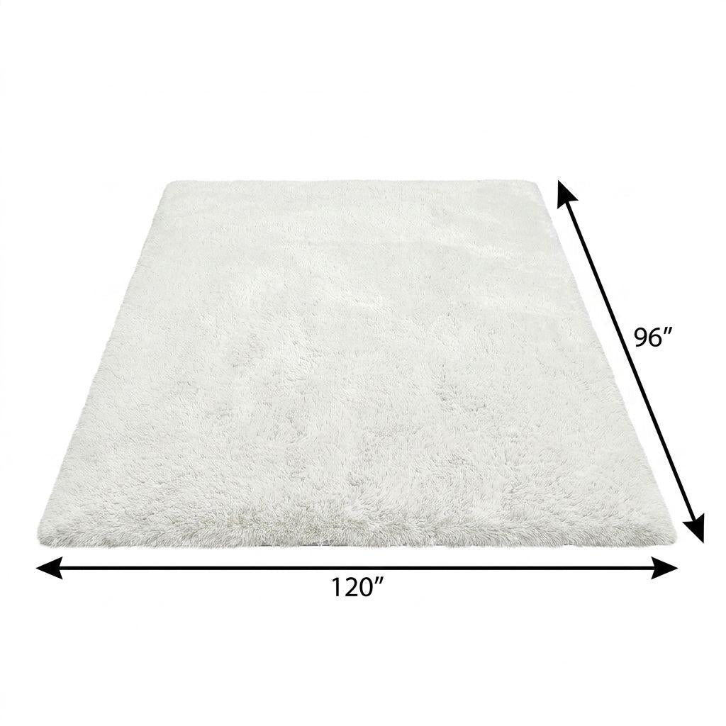 8' X 10' Brown And Beige Floral Shag Washable Area Rug With UV Protection - HomeRoots - Flyclothing LLC