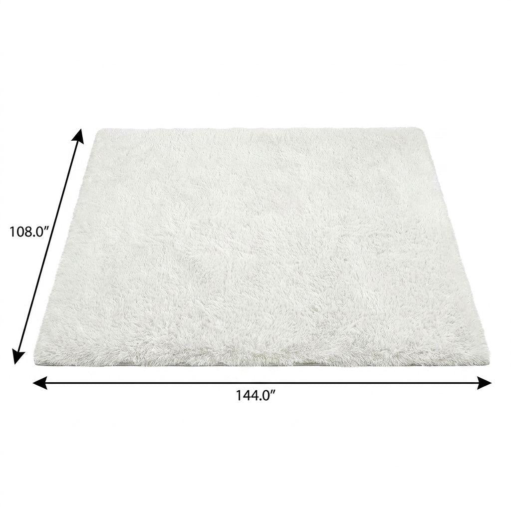 9' X 12' Brown And Beige Floral Shag Washable Area Rug With UV Protection - HomeRoots - Flyclothing LLC