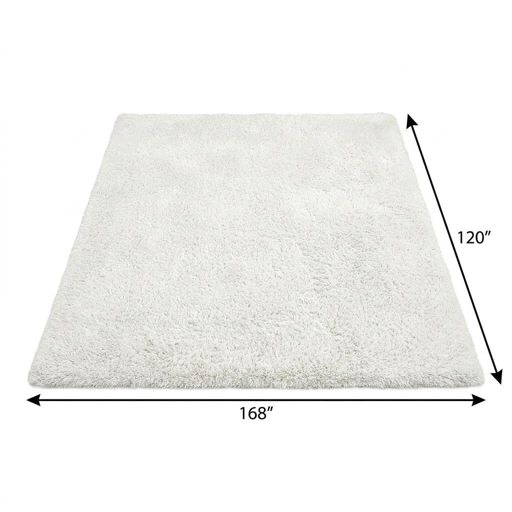 10' X 14' Brown And Beige Floral Shag Washable Area Rug With UV Protection - HomeRoots - Flyclothing LLC