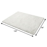 8' X 10' Burgundy And Ivory Floral Shag Washable Area Rug With UV Protection - HomeRoots - Flyclothing LLC