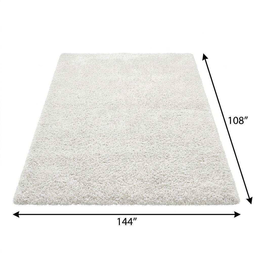 9' X 12' Burgundy And Ivory Floral Shag Washable Area Rug With UV Protection - HomeRoots - Flyclothing LLC