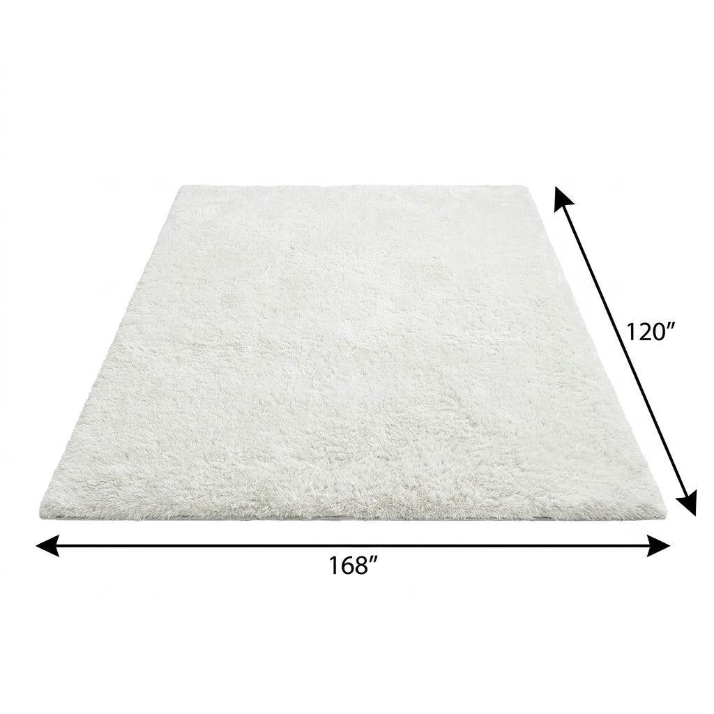 10' X 14' Burgundy And Ivory Floral Shag Washable Area Rug With UV Protection - HomeRoots - Flyclothing LLC
