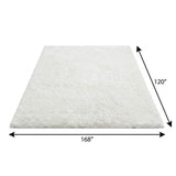 10' X 14' Burgundy And Ivory Floral Shag Washable Area Rug With UV Protection - HomeRoots - Flyclothing LLC