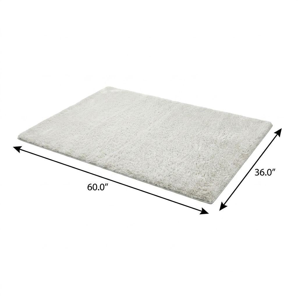 3' X 5' Gold And Ivory Floral Shag Washable Area Rug With UV Protection - HomeRoots - Flyclothing LLC