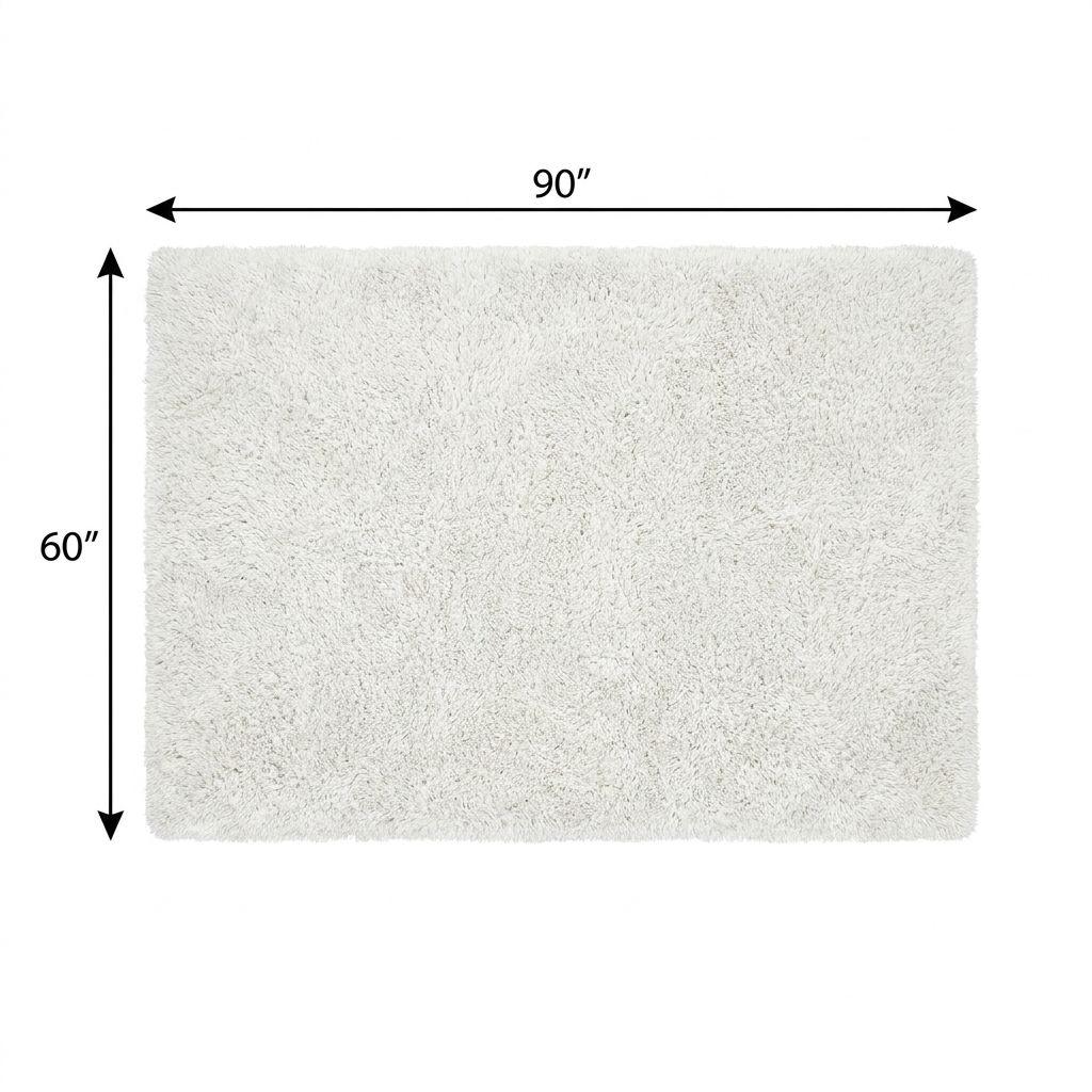 5' X 8' Gold And Ivory Floral Shag Washable Area Rug With UV Protection - HomeRoots - Flyclothing LLC