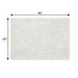 5' X 8' Gold And Ivory Floral Shag Washable Area Rug With UV Protection - HomeRoots - Flyclothing LLC