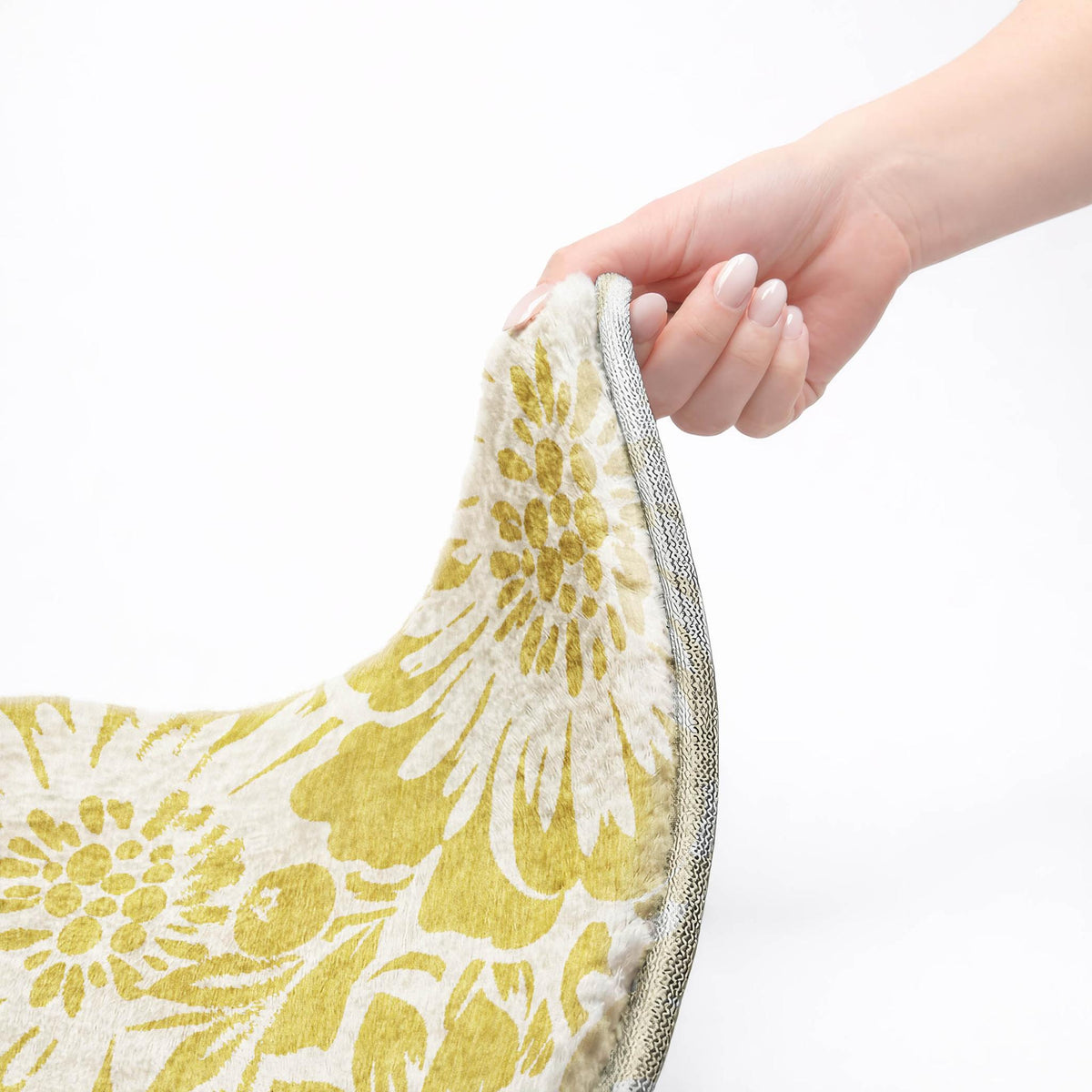 10' X 14' Gold And Ivory Floral Shag Washable Area Rug With UV Protection - HomeRoots - Flyclothing LLC
