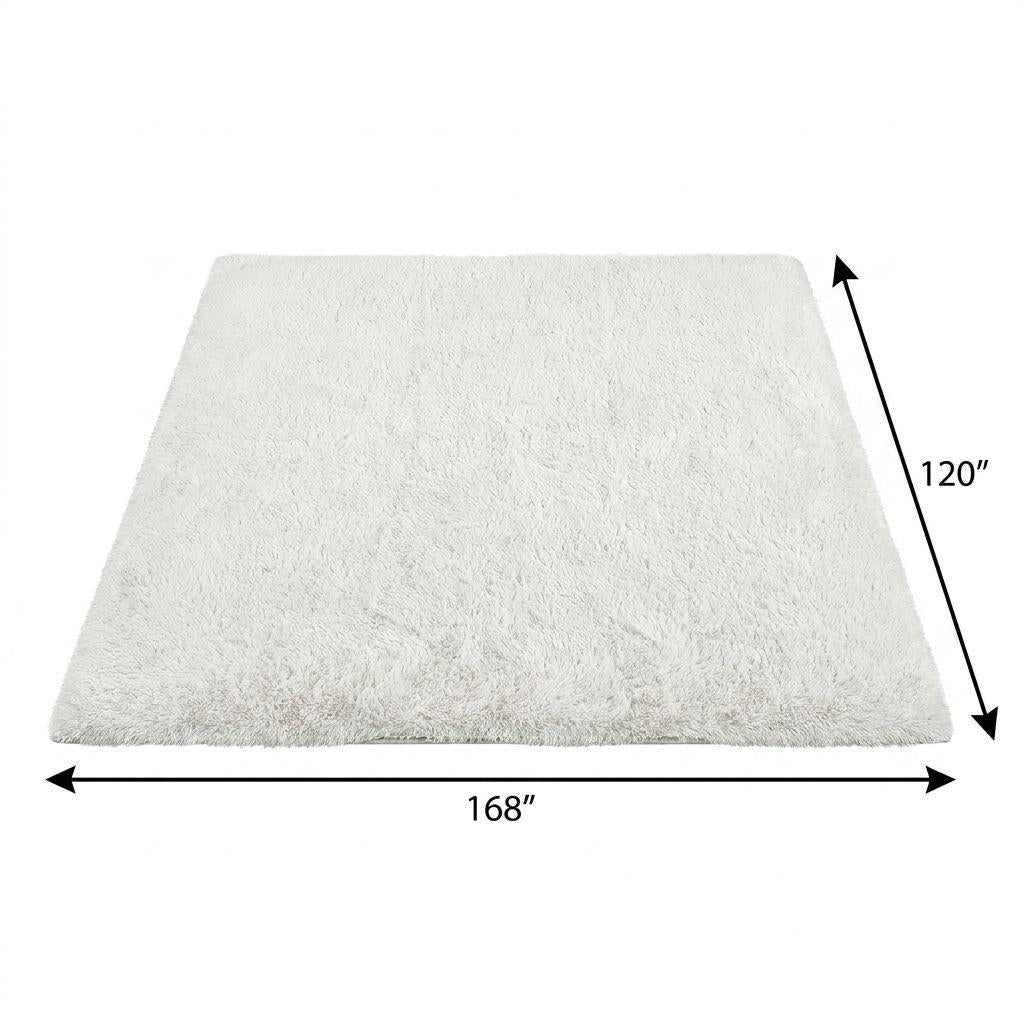 10' X 14' Gray And Ivory Floral Shag Washable Area Rug With UV Protection - HomeRoots - Flyclothing LLC