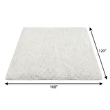 10' X 14' Gray And Ivory Floral Shag Washable Area Rug With UV Protection - HomeRoots - Flyclothing LLC