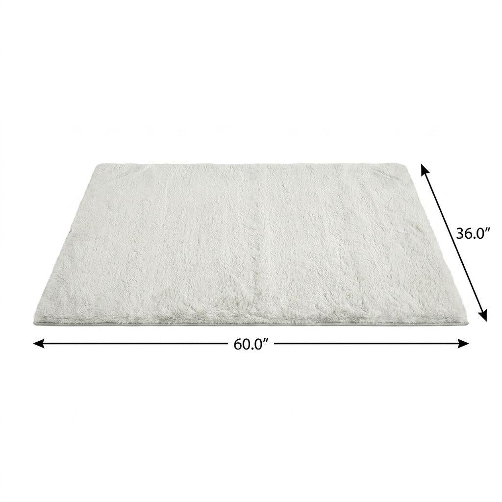 3' X 5' Mint Green And Ivory Floral Shag Washable Area Rug With UV Protection - HomeRoots - Flyclothing LLC