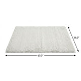 3' X 5' Mint Green And Ivory Floral Shag Washable Area Rug With UV Protection - HomeRoots - Flyclothing LLC