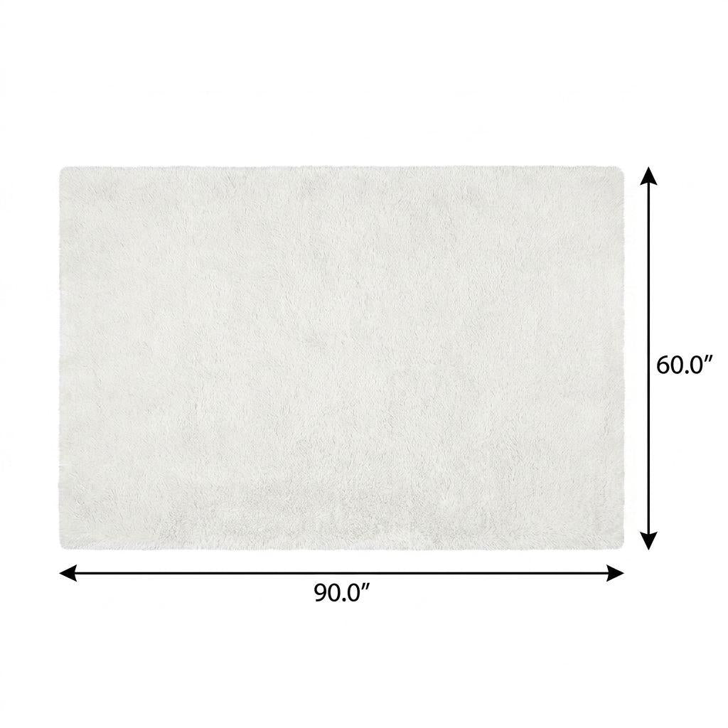 5' X 8' Mint Green And Ivory Floral Shag Washable Area Rug With UV Protection - HomeRoots - Flyclothing LLC