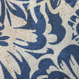8' X 10' Navy Blue And Ivory Floral Shag Washable Area Rug With UV Protection - HomeRoots - Flyclothing LLC