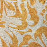 9' X 12' Orange And Ivory Floral Shag Washable Area Rug With UV Protection - HomeRoots - Flyclothing LLC
