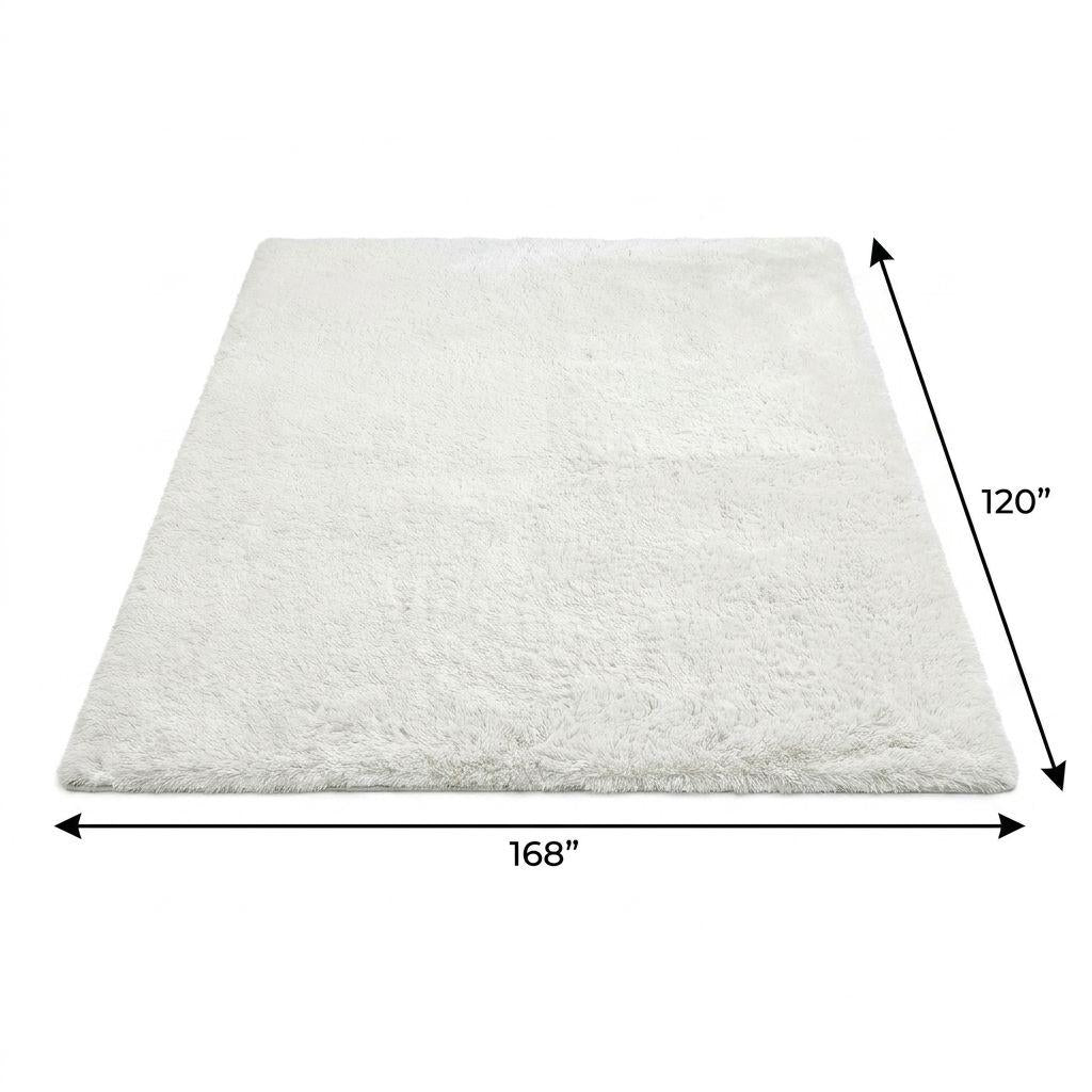 10' X 14' Orange And Ivory Floral Shag Washable Area Rug With UV Protection - HomeRoots - Flyclothing LLC