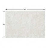 5' X 8' Orange And Ivory Floral Shag Washable Area Rug With UV Protection - HomeRoots - Flyclothing LLC