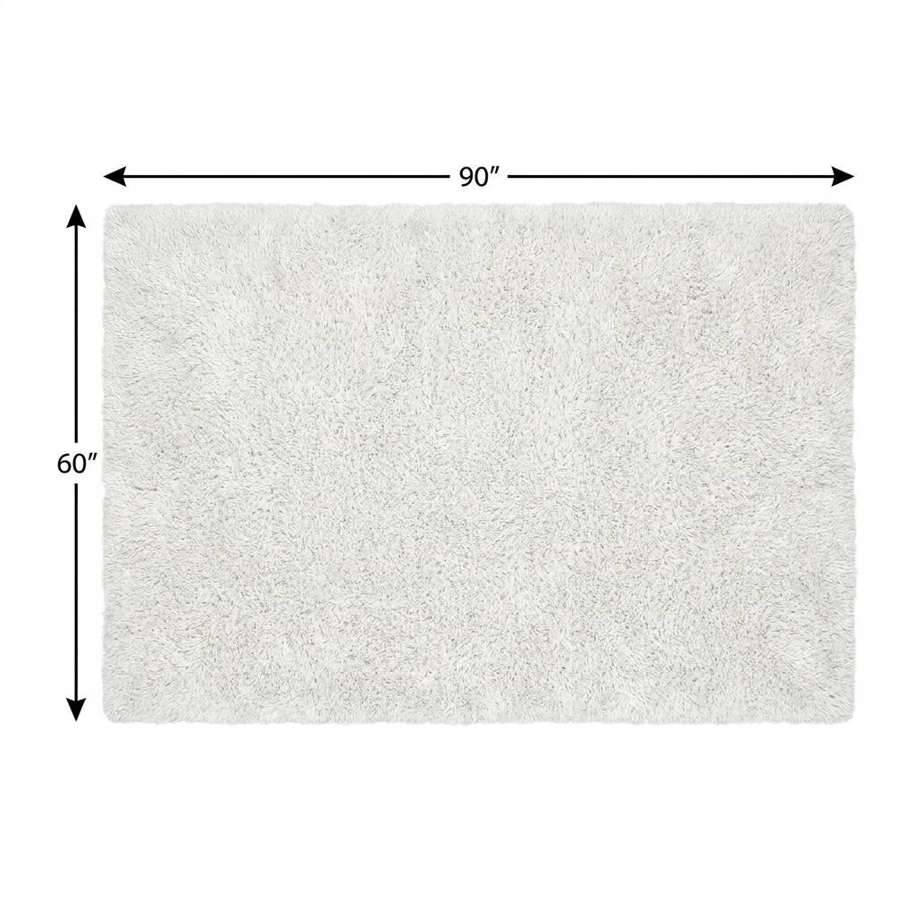 5' X 8' Orange And Ivory Floral Shag Washable Area Rug With UV Protection - HomeRoots - Flyclothing LLC