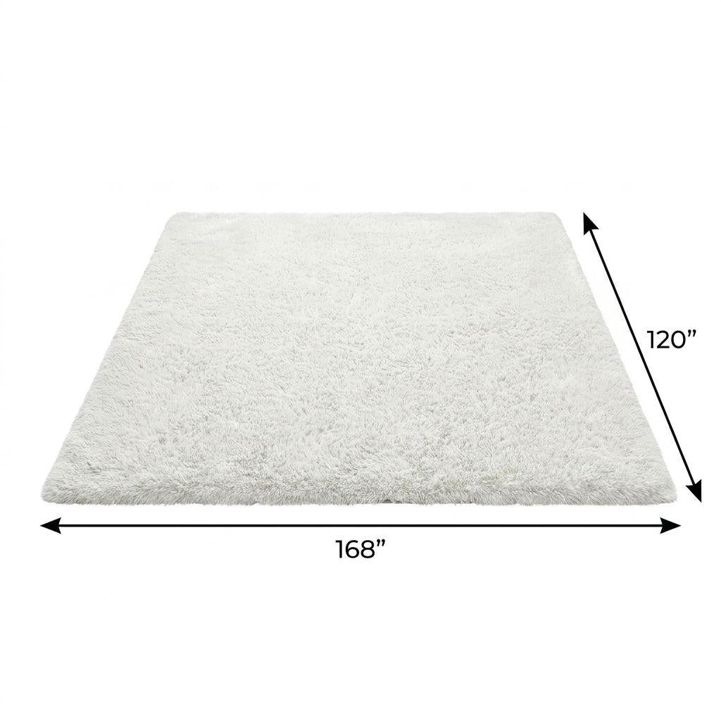 10' X 14' Orange And Ivory Floral Shag Washable Area Rug With UV Protection - HomeRoots - Flyclothing LLC