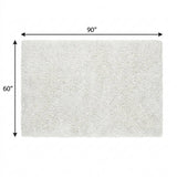 5' X 8' Pink And Ivory Floral Shag Washable Area Rug With UV Protection - HomeRoots - Flyclothing LLC