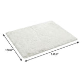 9' X 12' Pink And Ivory Floral Shag Washable Area Rug With UV Protection - HomeRoots - Flyclothing LLC