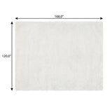 10' X 14' Pink And Ivory Floral Shag Washable Area Rug With UV Protection - HomeRoots - Flyclothing LLC