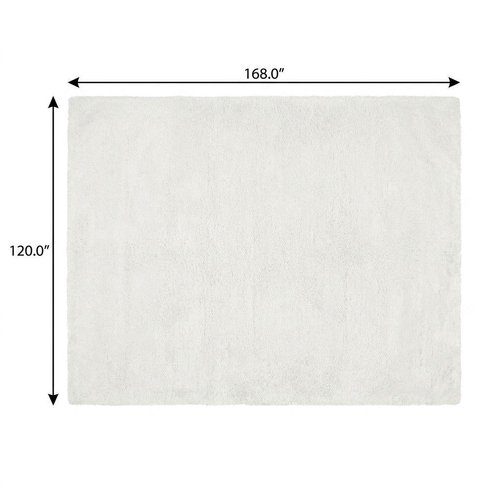 10' X 14' Pink And Ivory Floral Shag Washable Area Rug With UV Protection - HomeRoots - Flyclothing LLC