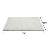 3' X 5' Salmon And Ivory Floral Shag Washable Area Rug With UV Protection - HomeRoots - Flyclothing LLC