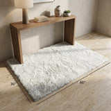 3' X 5' Salmon And Ivory Floral Shag Washable Area Rug With UV Protection - HomeRoots - Flyclothing LLC