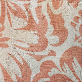 5' X 8' Salmon And Ivory Floral Shag Washable Area Rug With UV Protection - HomeRoots - Flyclothing LLC