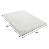 8' X 10' Salmon And Ivory Floral Shag Washable Area Rug With UV Protection - HomeRoots - Flyclothing LLC