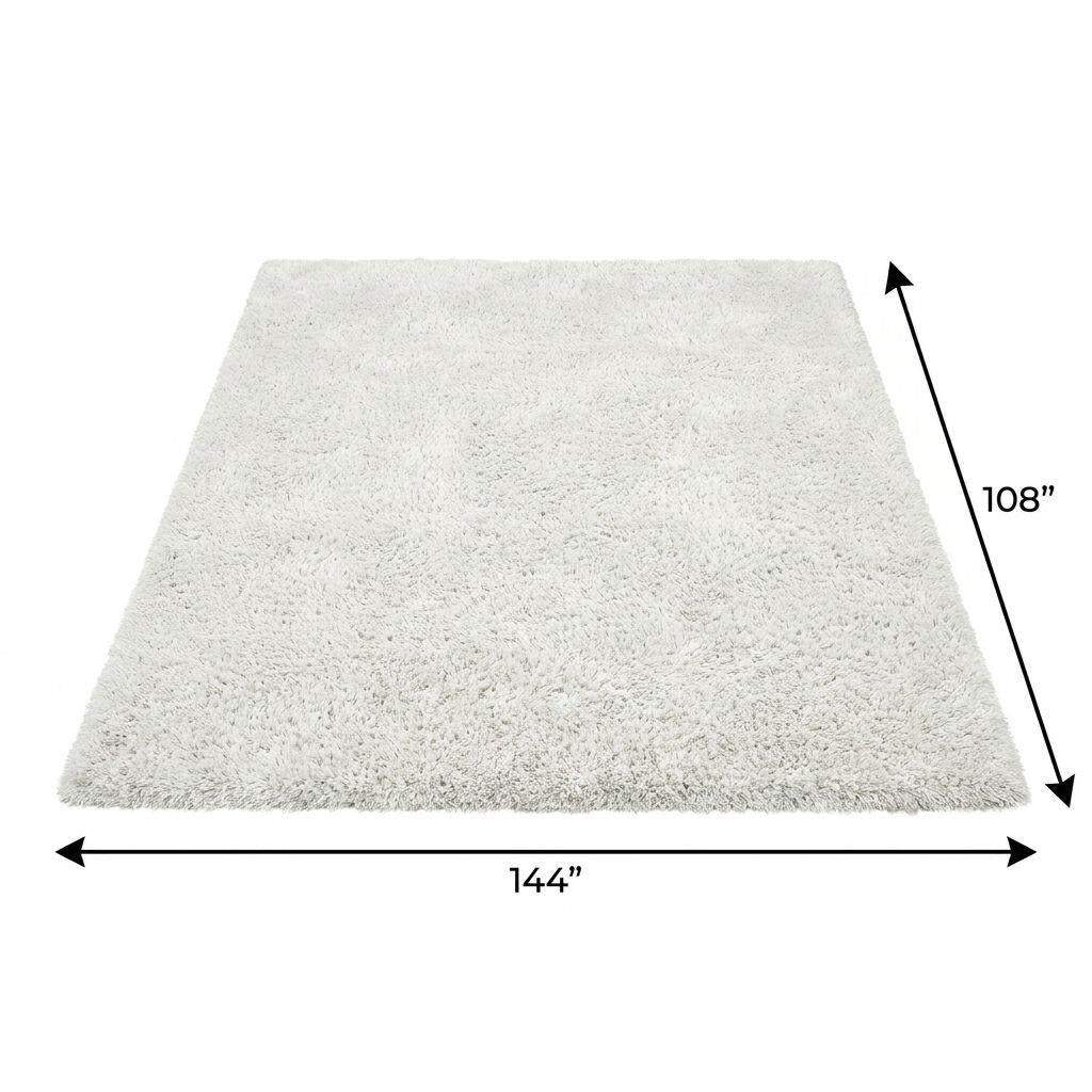 9' X 12' Salmon And Ivory Floral Shag Washable Area Rug With UV Protection - HomeRoots - Flyclothing LLC