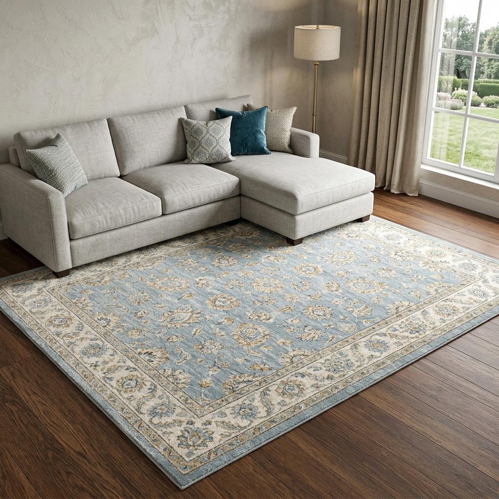 9' X 12' Salmon And Ivory Floral Shag Washable Area Rug With UV Protection - HomeRoots - Flyclothing LLC