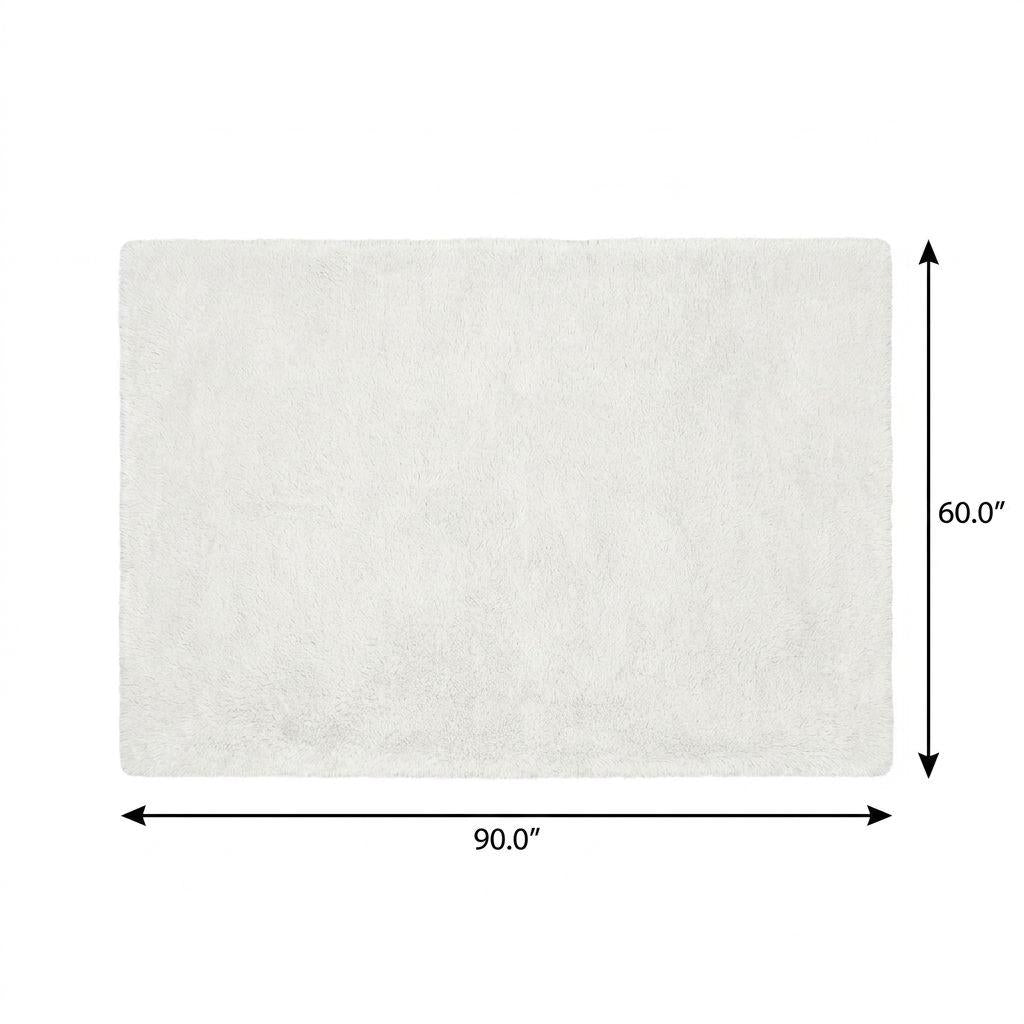5' X 8' Taupe And Ivory Floral Shag Washable Area Rug With UV Protection - HomeRoots - Flyclothing LLC
