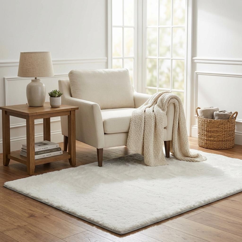 5' X 8' Taupe And Ivory Floral Shag Washable Area Rug With UV Protection - HomeRoots - Flyclothing LLC