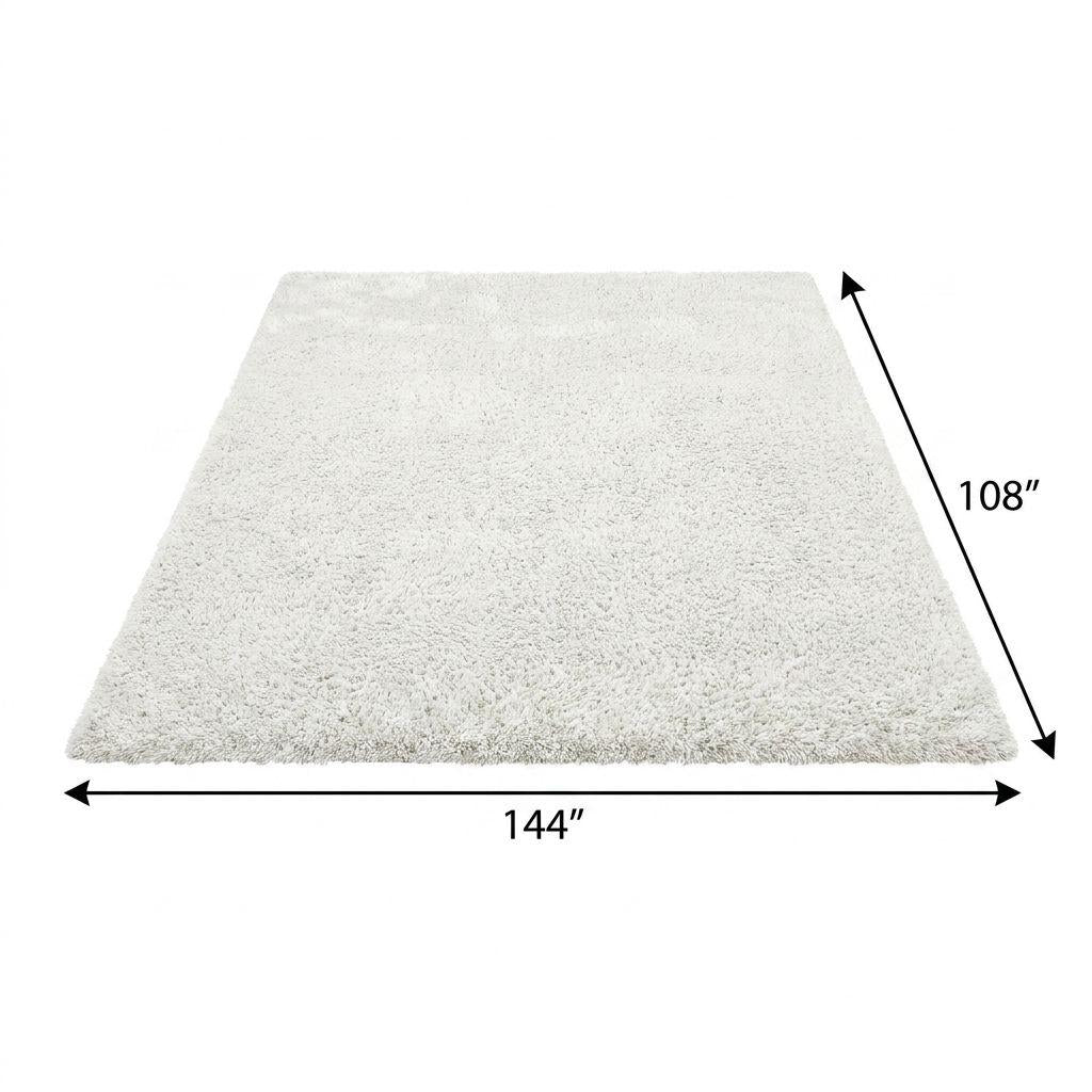 9' X 12' Taupe And Ivory Floral Shag Washable Area Rug With UV Protection - HomeRoots - Flyclothing LLC