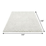 9' X 12' Taupe And Ivory Floral Shag Washable Area Rug With UV Protection - HomeRoots - Flyclothing LLC